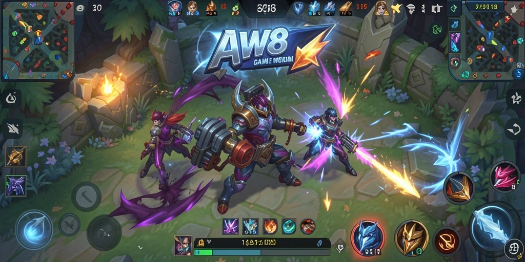 Tampilan menarik dari gameplay <strong>AW8</strong> yang penuh aksi.