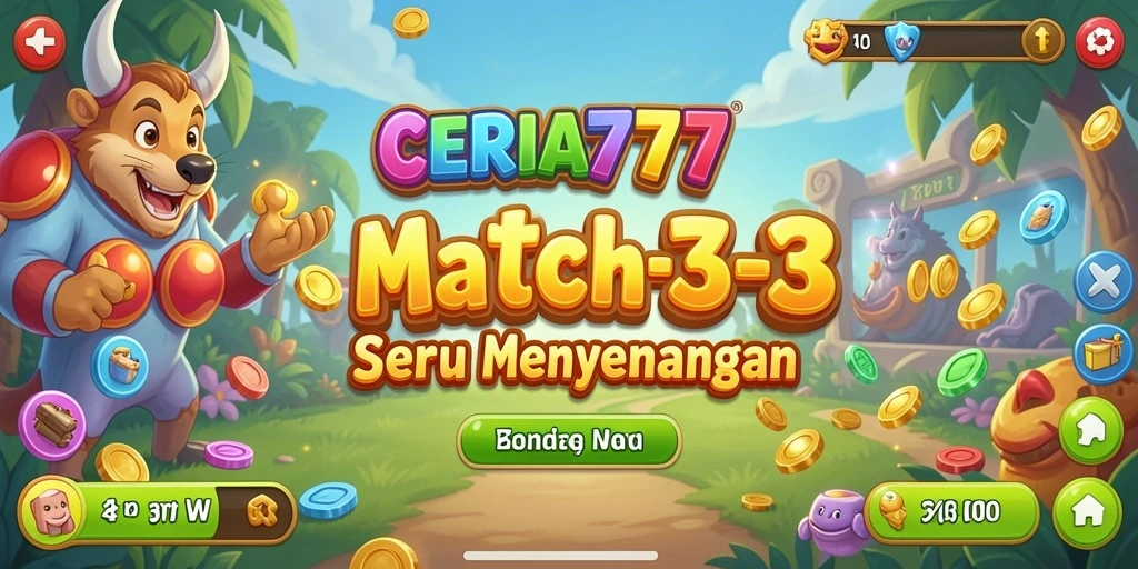 Gameplay CERIA777 yang seru dan mengasyikkan di layar.