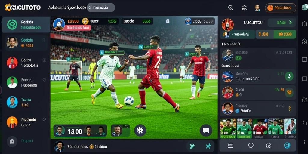Tampilan permainan CUCUTOTO yang interaktif dan menyenangkan di aplikasi Sportsbook.