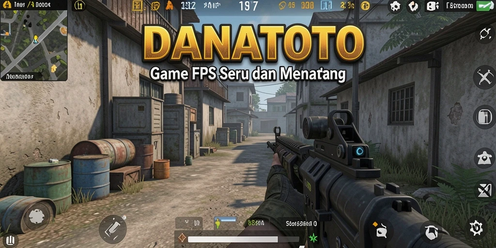 Gameplay seru DANATOTO dengan pertempuran FPS yang dinamis.