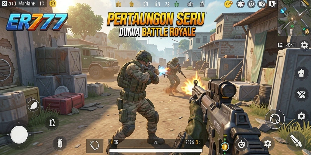 Gameplay seru di ER777 dengan aksi Battle Royale yang mendebarkan.