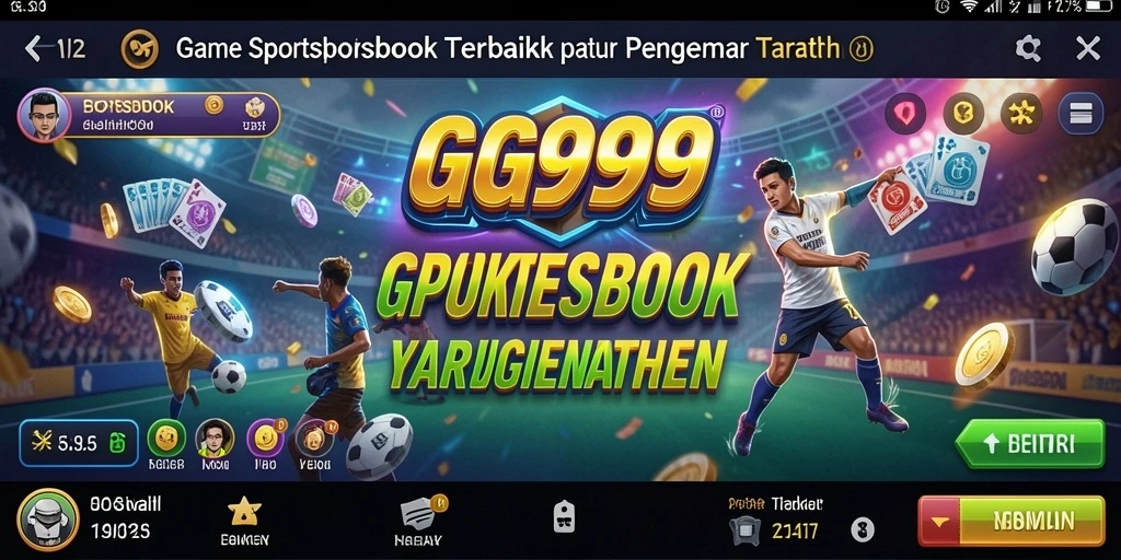 Tampilan utama GG999 dengan fitur taruhan olahraga yang dinamis.