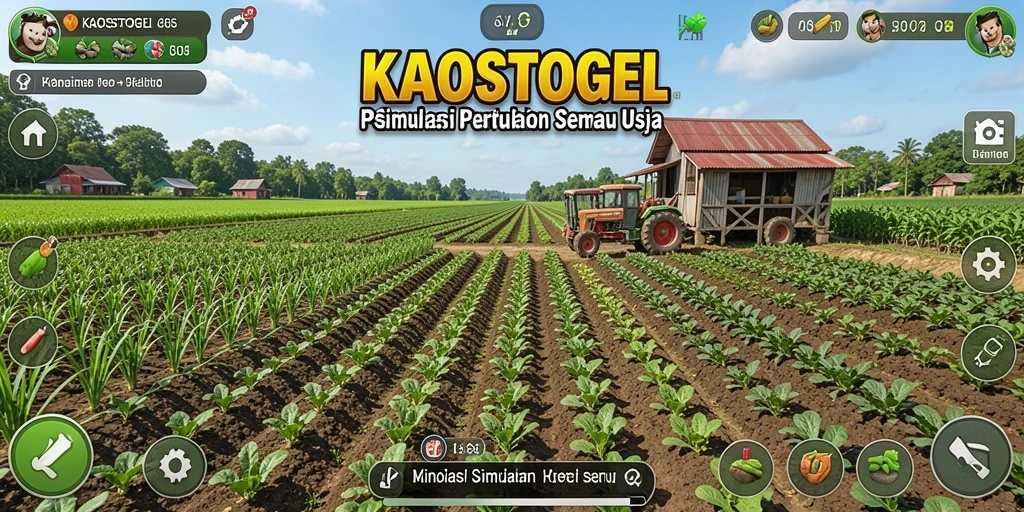 Screenshot KAOSTOGEL menampilkan suasana ladang yang hijau dan subur.