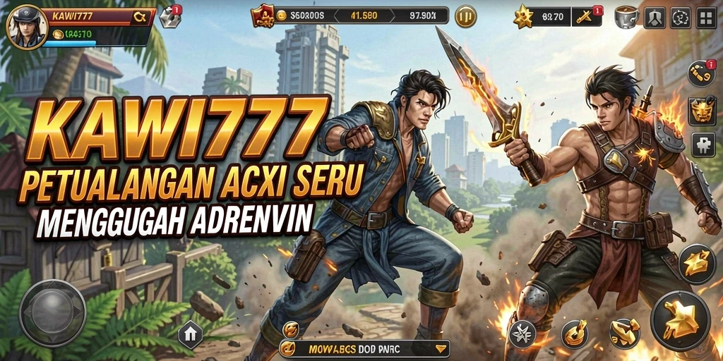 Tampilan gameplay KAWI777 yang penuh aksi dan tantangan.