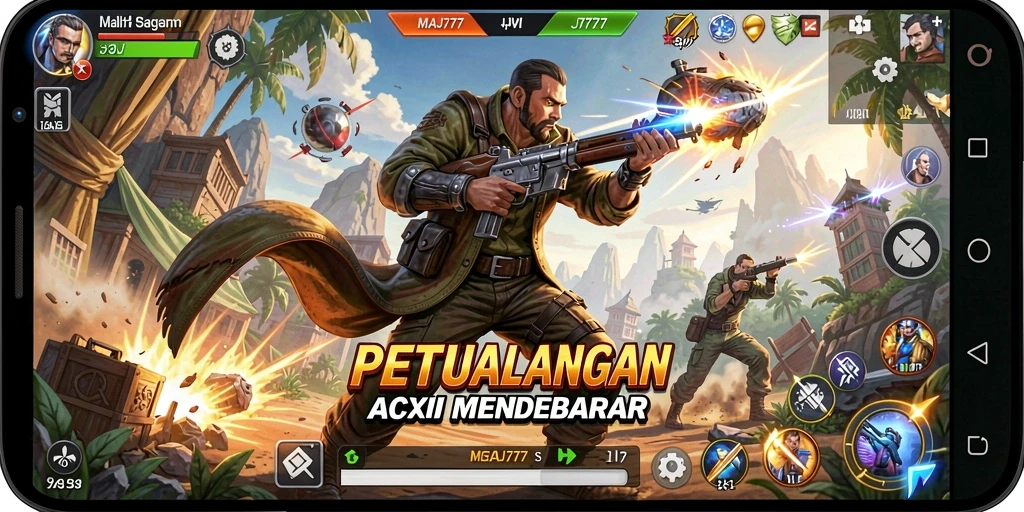 Tampilan gameplay seru dan mendebarkan di MAJ777.