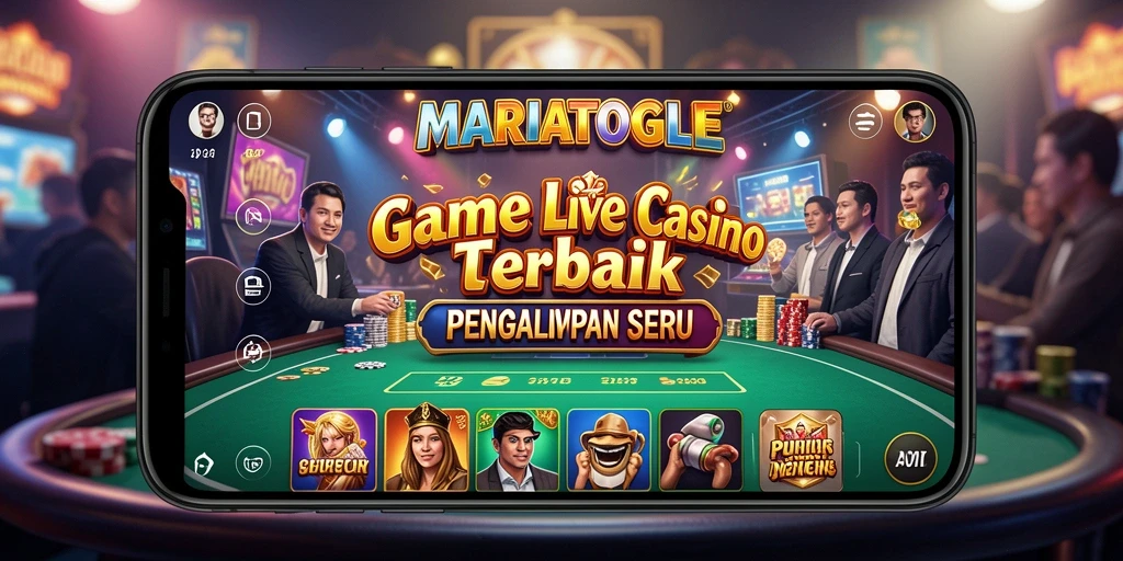 Tampilan gameplay MARIATOGEL yang seru dan interaktif dalam Live Casino.