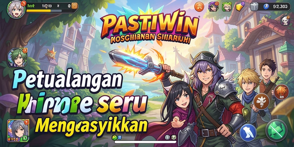 Gameplay PASTIWIN yang menegangkan dan penuh warna dari dunia anime.