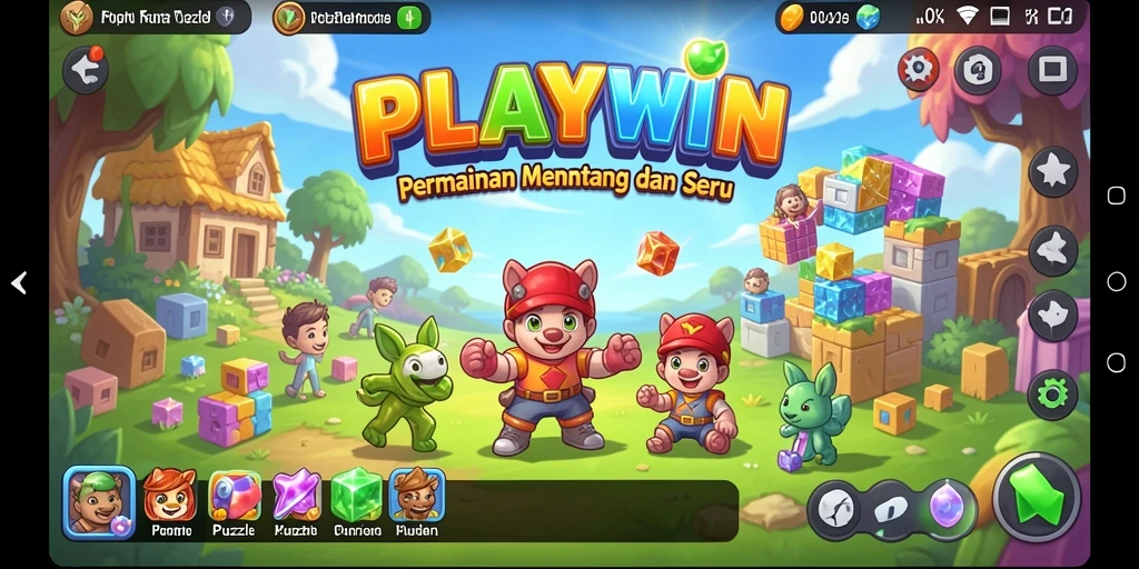 Tampilan gameplay seru dan menantang dari PLAYWIN.