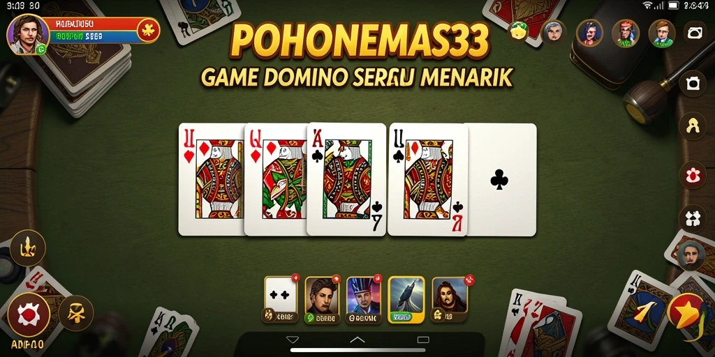 Gameplay menarik POHONEMAS33 dengan tata letak yang intuitif.