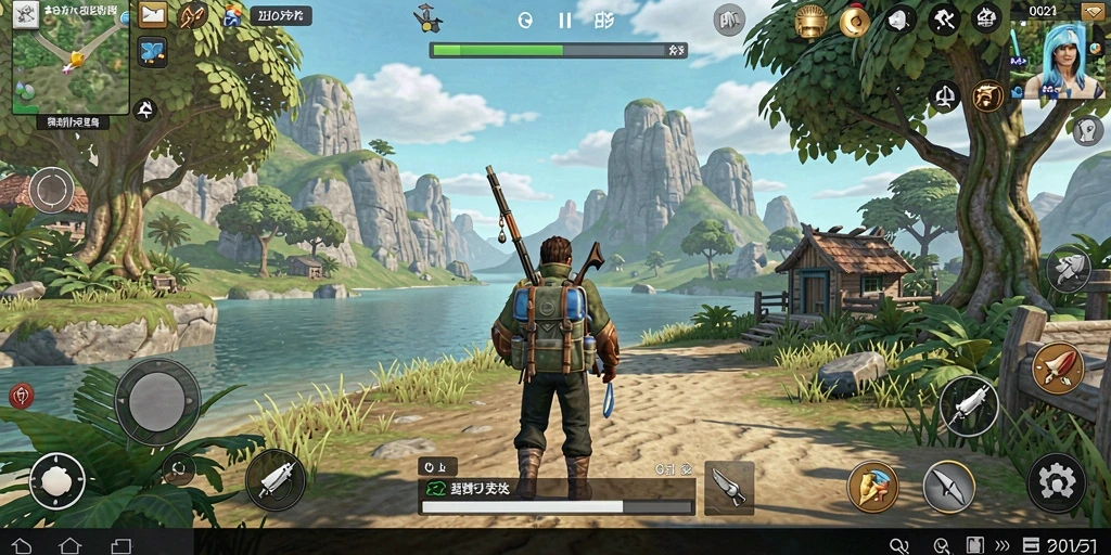 Gameplay QQ1221 yang mengagumkan dalam dunia terbuka yang luas.
