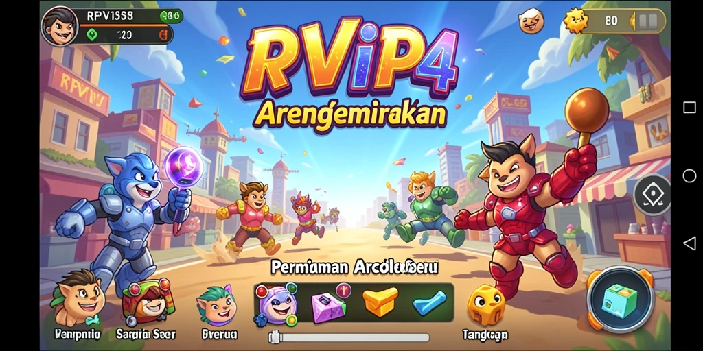 Tampilan menarik dari gameplay RPVIP4 yang mendebarkan.