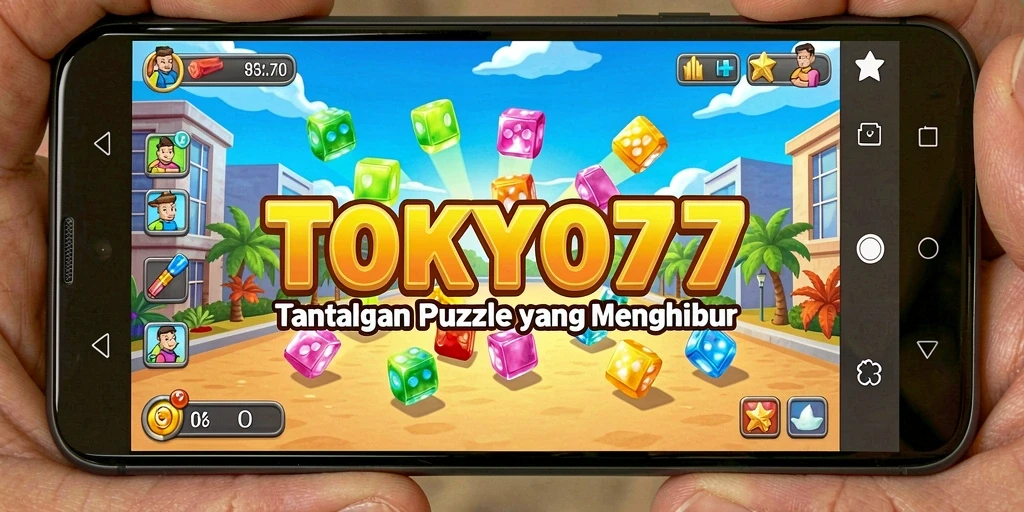 Tangkapan layar dari gameplay menantang di TOKYO77.