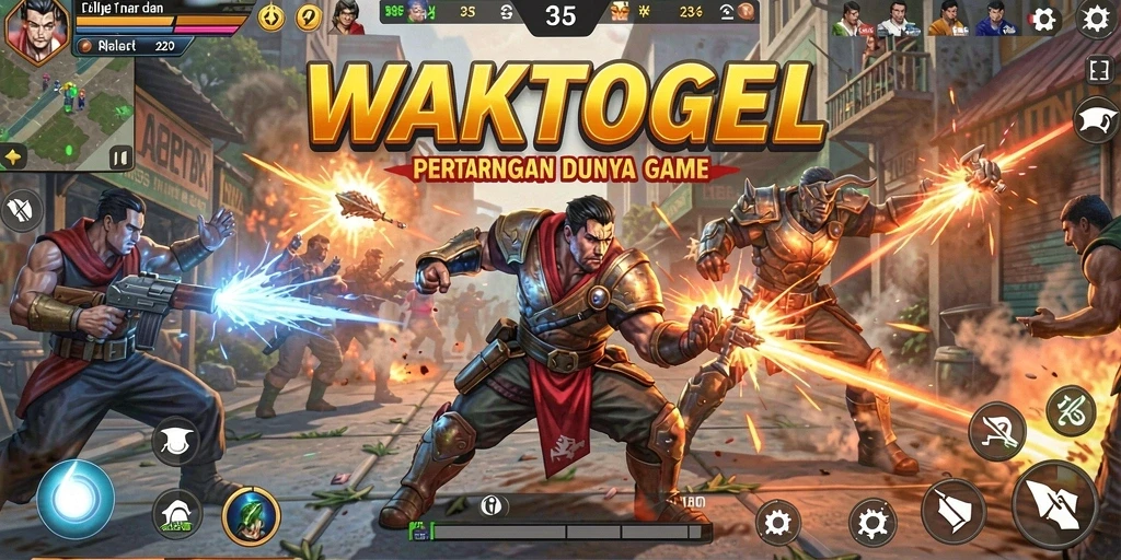 Screenshot WAKTOGEL menunjukkan aksi pertarungan yang mendebarkan.